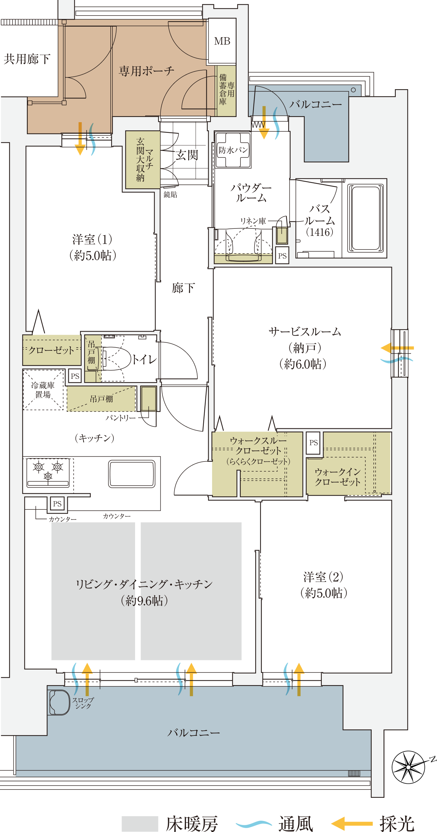 Dタイプ・そらかぜプラン｜エステムコート三田 ザ・クラブハウス